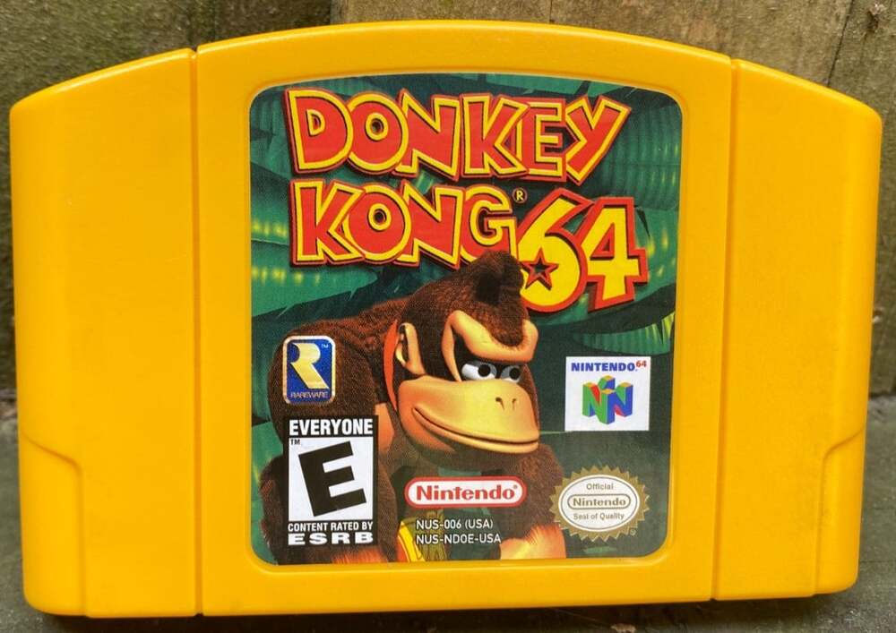 Donkey Kong 64 DK Nintendo 64 N64 Original Authentic Vintage Retro Tested!